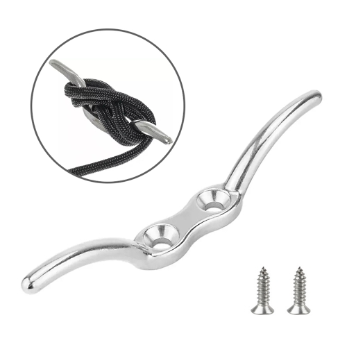 

2 PCS 316 Stainless Steel Marine Flagpole Hook with Screw, Style:6 inch