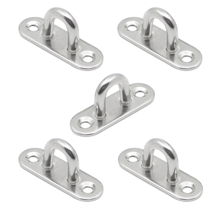 

5 PCS 5mm 304 Stainless Steel Ship Oval Door Hinges Buckle