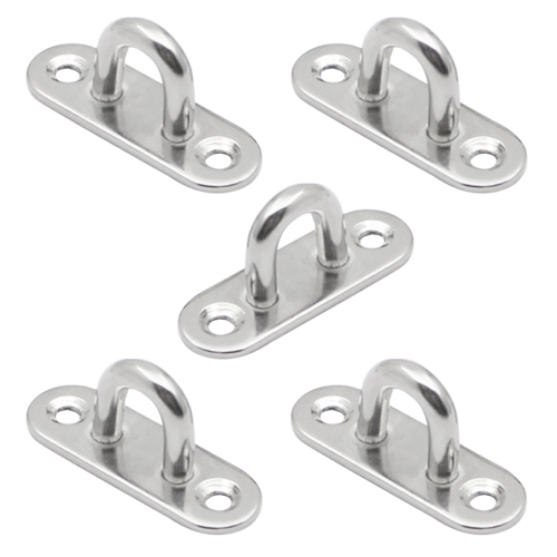 

5 PCS 6mm 304 Stainless Steel Ship Oval Door Hinges Buckle