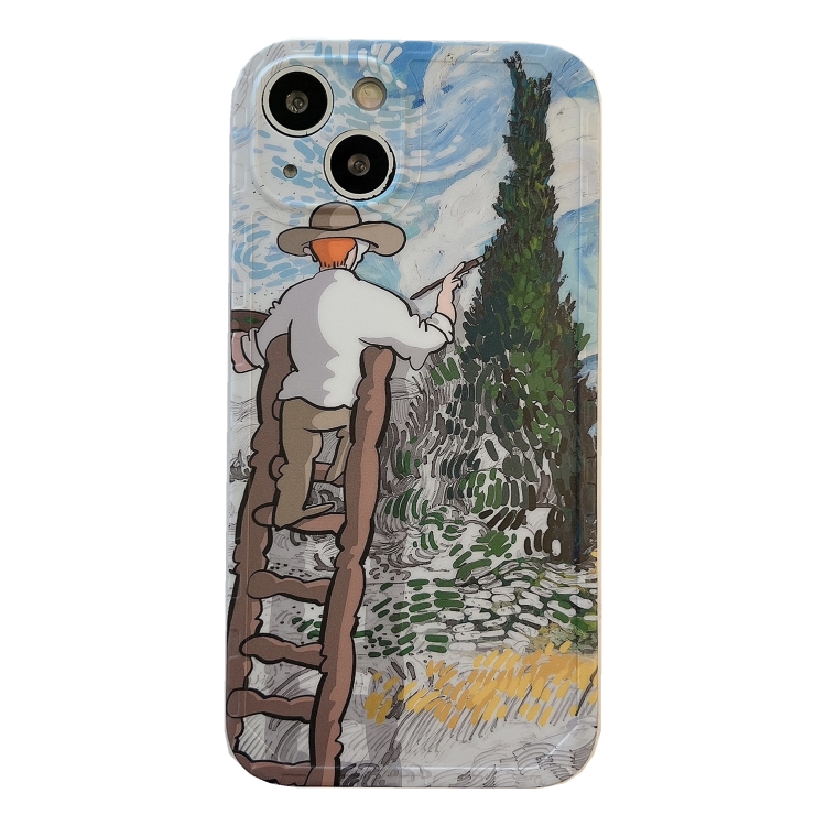 

Oil Painting TPU Phone Case For iPhone 12(Graffiti Painting)