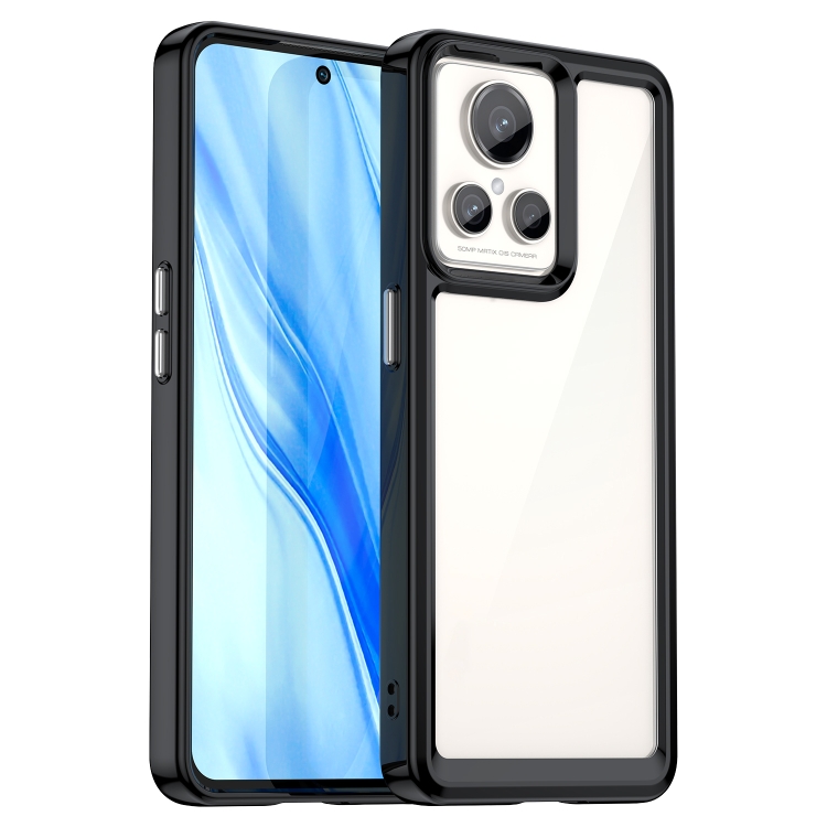 

For Realme GT2 Explorer Master Colorful Series Acrylic + TPU Phone Case(Black)