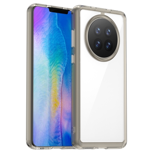 

For Huawei Mate 50 Colorful Series Acrylic + TPU Phone Case(Transparent Grey)