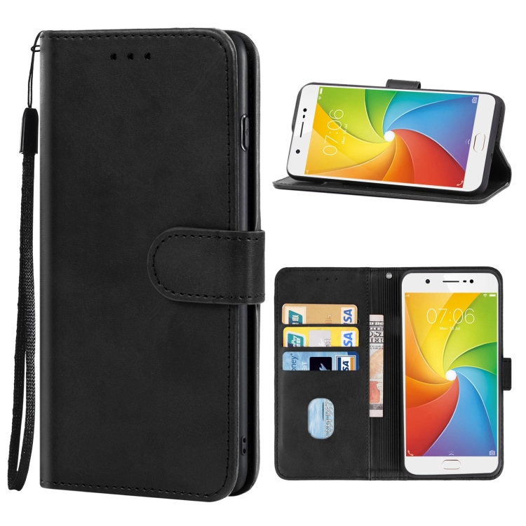

For vivo Y69 Leather Phone Case(Black)