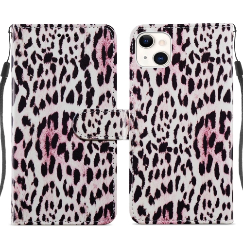 

Painted Pattern Leather Phone Case For iPhone 14 Max(Leopard)