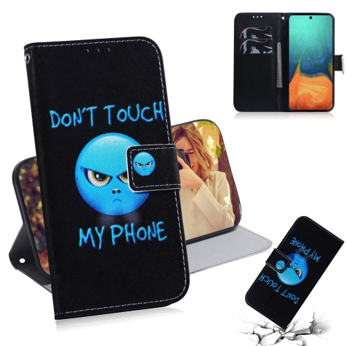 

For Galaxy A71 Combined Pattern Magnetic Attraction Horizontal Flip Leather Case, Support Holder & Card Slot & Wallet(Anger)