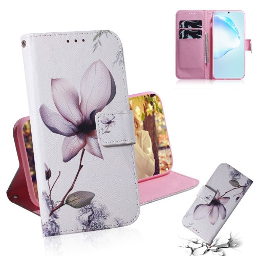 

For Galaxy S20 Ultra Combined Pattern Magnetic Attraction Horizontal Flip Leather Case, Support Holder & Card Slot & Wallet(Magnolia Flower)