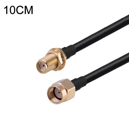 

RP-SMA Male to SMA Female RG174 RF Coaxial Adapter Cable, Length: 10cm