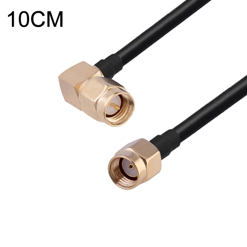 

SMA Male Elbow to PR-SMA Male RG174 RF Coaxial Adapter Cable, Length: 10cm