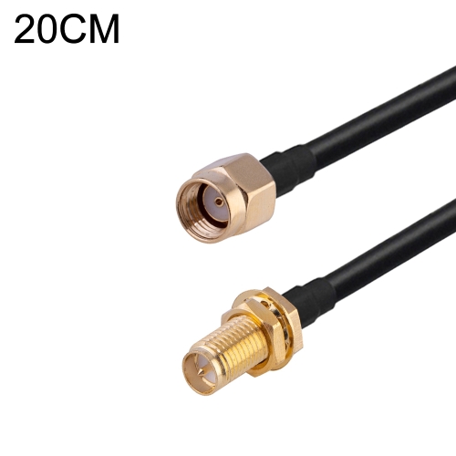 

RP-SMA Male to RP-SMA Female RG174 RF Coaxial Adapter Cable, Length: 20cm