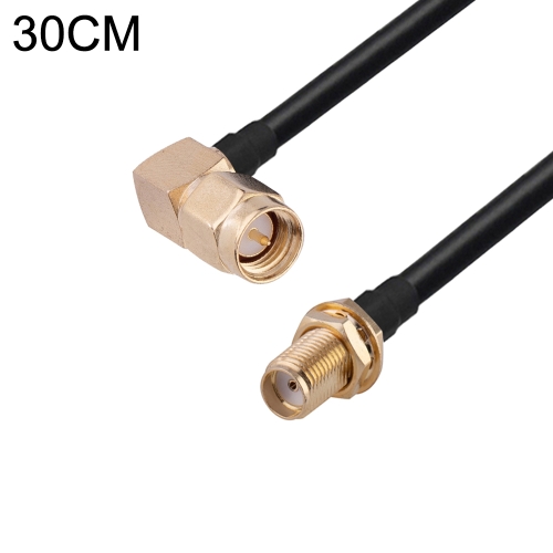 

SMA Male Elbow to SMA Female RG174 RF Coaxial Adapter Cable, Length: 30cm