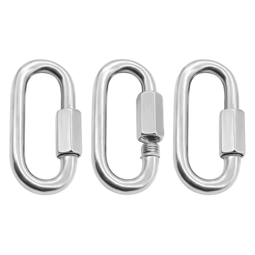 

3 PCS 5mm 304 Stainless Steel Quick Connect Ring Runway Buckle