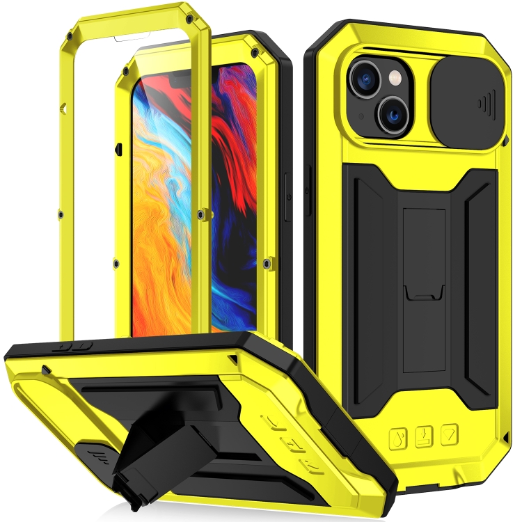 

For iPhone 14 R-JUST Shockproof Life Waterproof Dust-proof Case (Yellow)