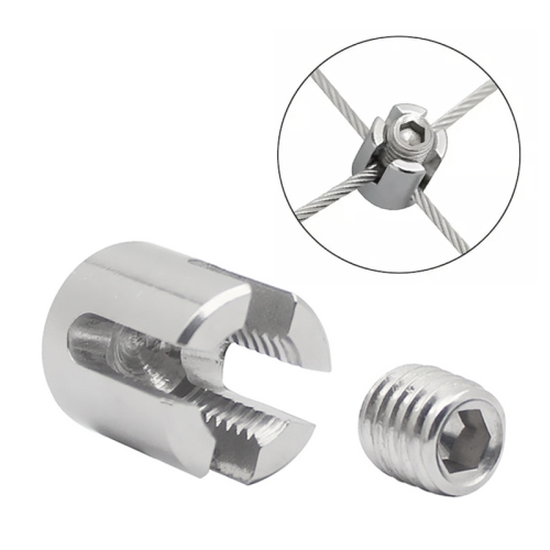 

M10x3 316 Stainless Steel Garden Wire Rope Cross Fixed Clip