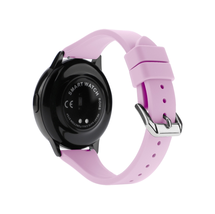 

20mm Universal T-buckle Silicone Watch Band(Purple)