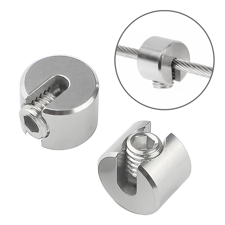 

2 PCS M8x3 316 Stainless Steel Garden Wire Rope Fixed Clip