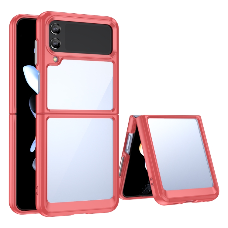 

For Samsung Galaxy Z Flip3 5G Colorful Series Acrylic + TPU Phone Case(Red)