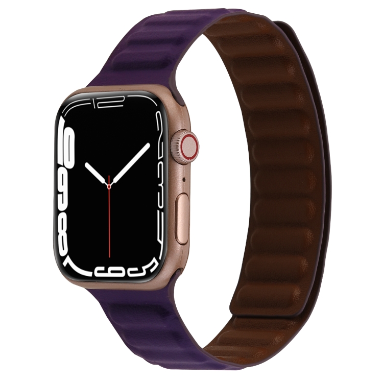Watch Series Apple Watch Plum Solo Loop Magnetic Two-color Loop