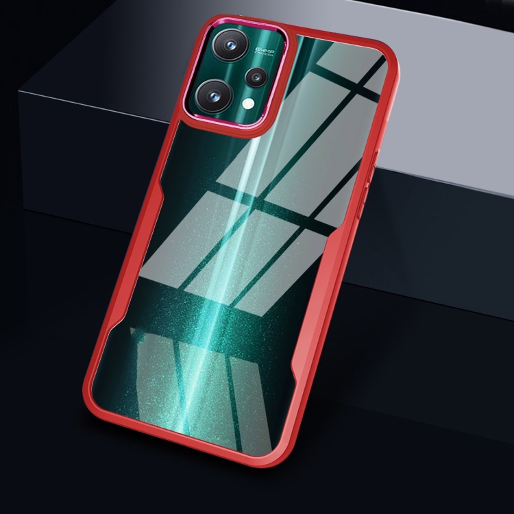 

For Realme 9 Pro Transparent Acrylic + TPU Phone Case(Red)