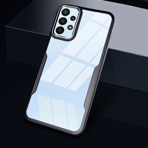 

For Samsung Galaxy A73 Transparent Acrylic + TPU Phone Case(Black)