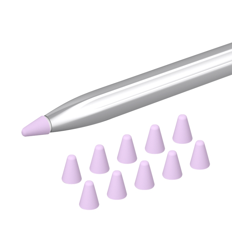 

10 in 1 / Set Silicone Nib Cap For Huawei Pencil(Lavender)