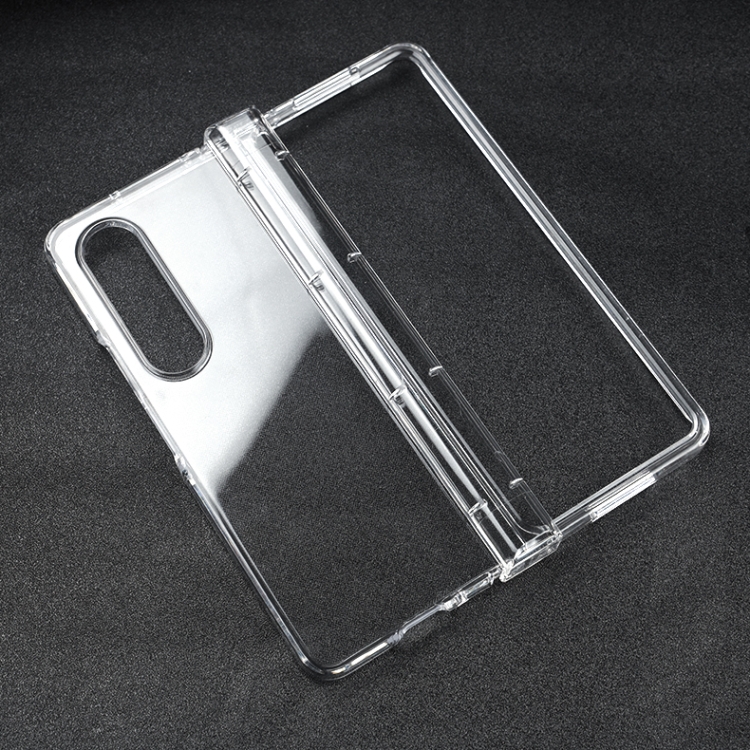 

For Samsung Galaxy Z Fold4 Transparent 3 in 1 PC Phone Case