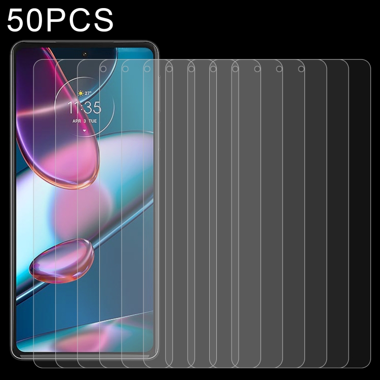 

50 PCS 0.26mm 9H 2.5D Tempered Glass Film For Motorola Edge+ 5G UW