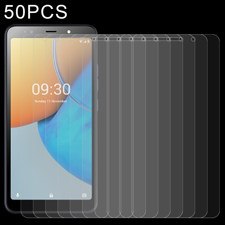 

50 PCS 0.26mm 9H 2.5D Tempered Glass Film For Tecno Pop 6 Go