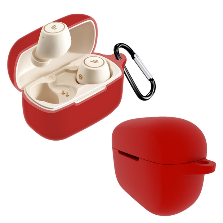 

For Edifier TWS1 Pro Pure Color Bluetooth Earphone Silicone Case(Red)