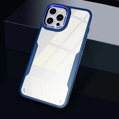 

Transparent Acrylic + TPU Phone Case For iPhone 12(Blue)