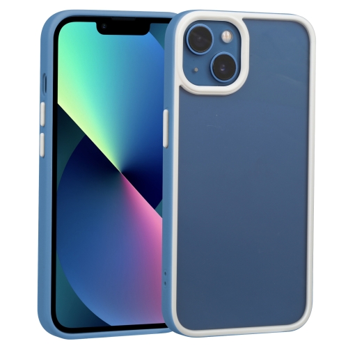 

Two-color Shield TPU + PC Phone Case For iPhone 14 Max(Royal Blue)
