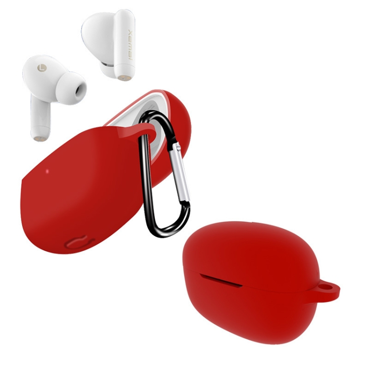 

For Edifier Xemal FitPods Pure Color Bluetooth Earphone Silicone Case(Red)