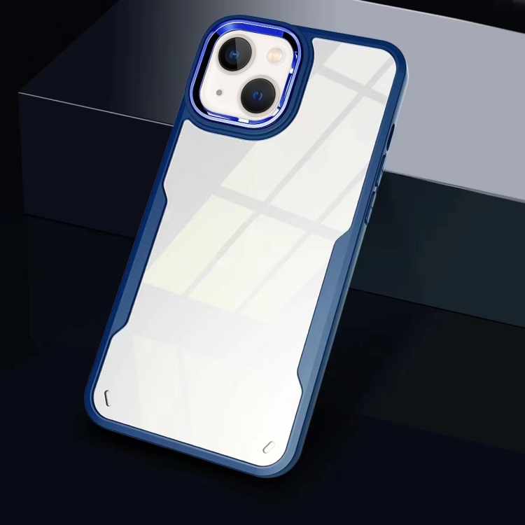 

Transparent Acrylic + TPU Phone Case For iPhone 14 Max(Blue)