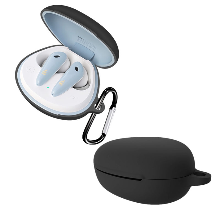 

For Edifier FunBuds Pure Color Bluetooth Earphone Silicone Case(Black)
