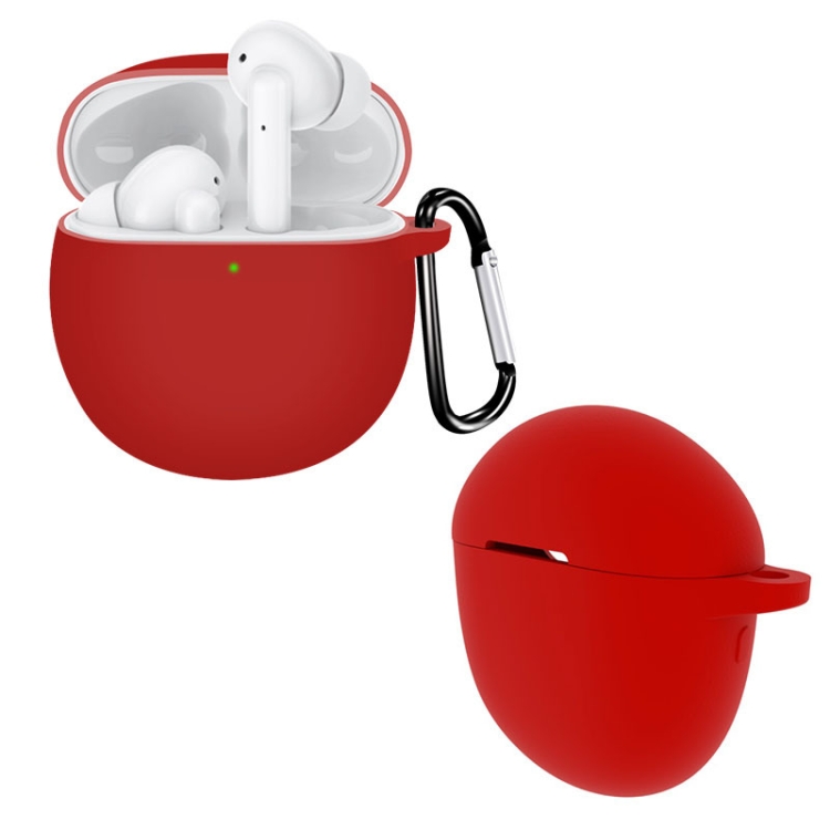 

For Realme Buds Air Pro Pure Color Bluetooth Earphone Silicone Protective Case(Red)