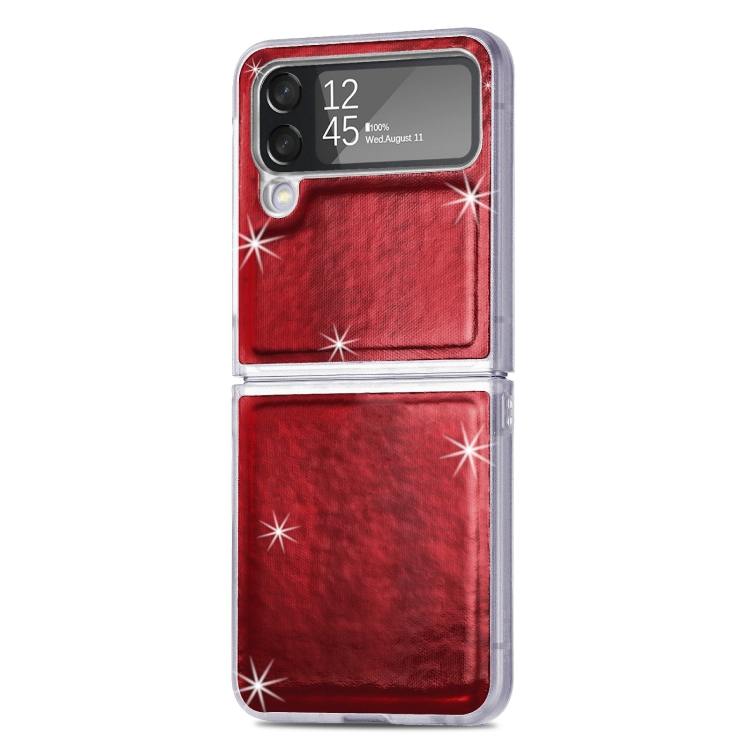 

For Samsung Galaxy Z Flip4 Laser Skin PC Phone Case (Red)