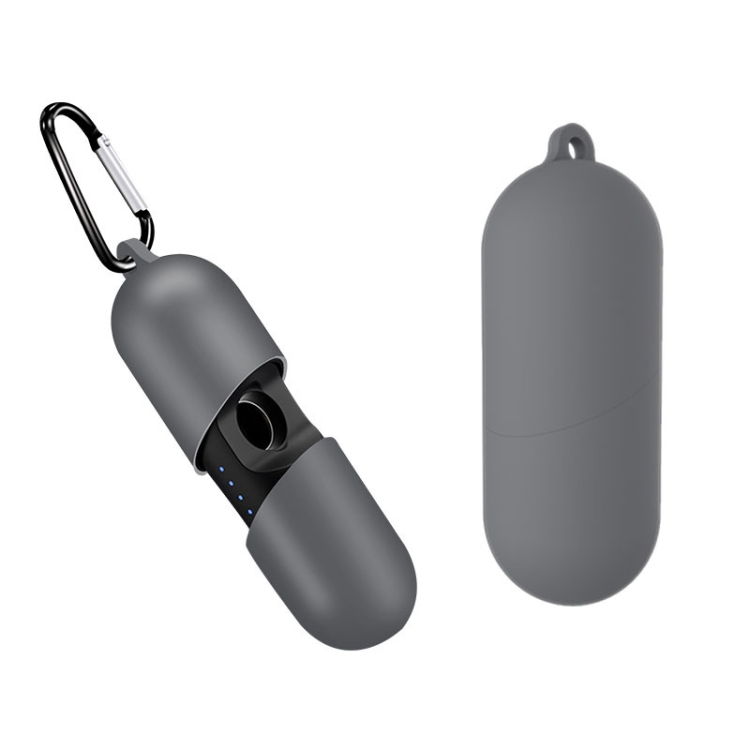 

For Motorola MotoBuds 400 / VerveBuds 400 Pure Color Bluetooth Earphone Soft Silicone Protective Case With Hook(Grey)