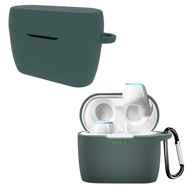 

For Meizu POP 2 / 2S Pure Color Bluetooth Earphone Soft Silicone Protective Case With Hook(Green)