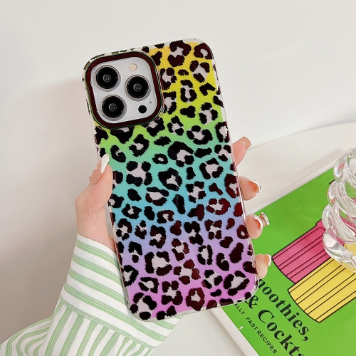 

For iPhone 14 Pro Leopard Texture Dual-side Laminating Phone Case(Multicolour)