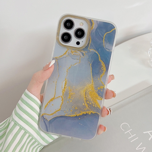 

Marble Dual-side Laminating Electroplating Case For iPhone 13(Light Grey)