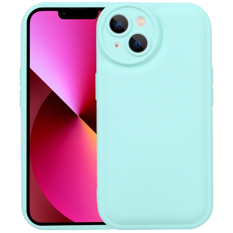 

For iPhone 14 Liquid Airbag Decompression Phone Case (Light Cyan)