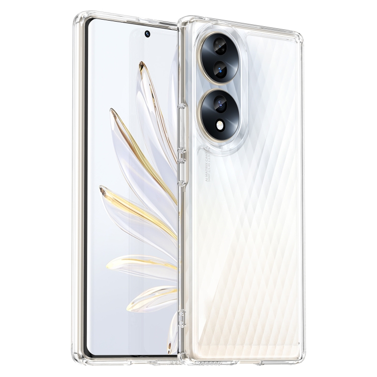 

For Honor 70 5G Colorful Series Acrylic + TPU Phone Case(Transparent)