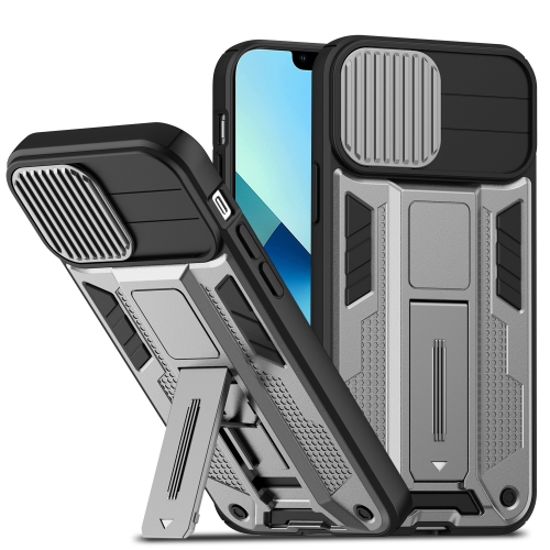 

For iPhone 14 Sliding CamShield Magnetic Phone Case (Silver)