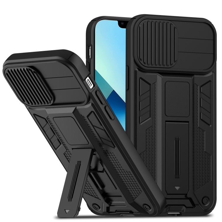 

For iPhone 14 Plus Sliding CamShield Magnetic Phone Case (Black)