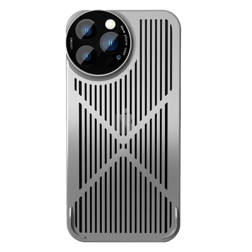 

Rimless Heat Dissipation Phone Case For iPhone 12 Pro Max(Grey)