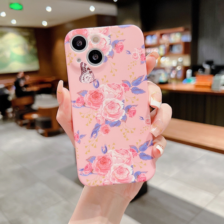 

For iPhone 11 Small Floral TPU Phone Case (Pink)