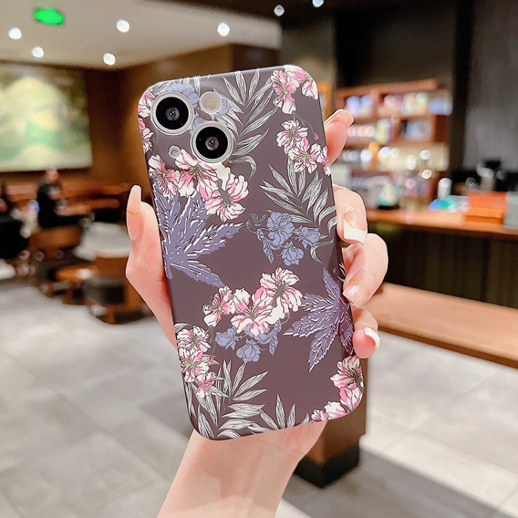 

For iPhone 11 Pro Small Floral TPU Phone Case (Light Purple)