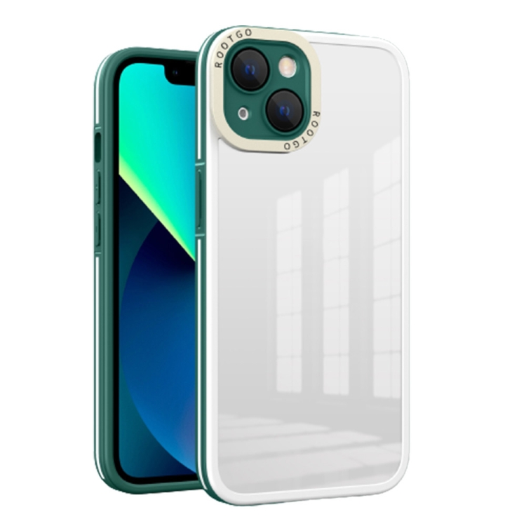 

High Transparency Shockproof PC Phone Case For iPhone 12 mini(Dark Green)