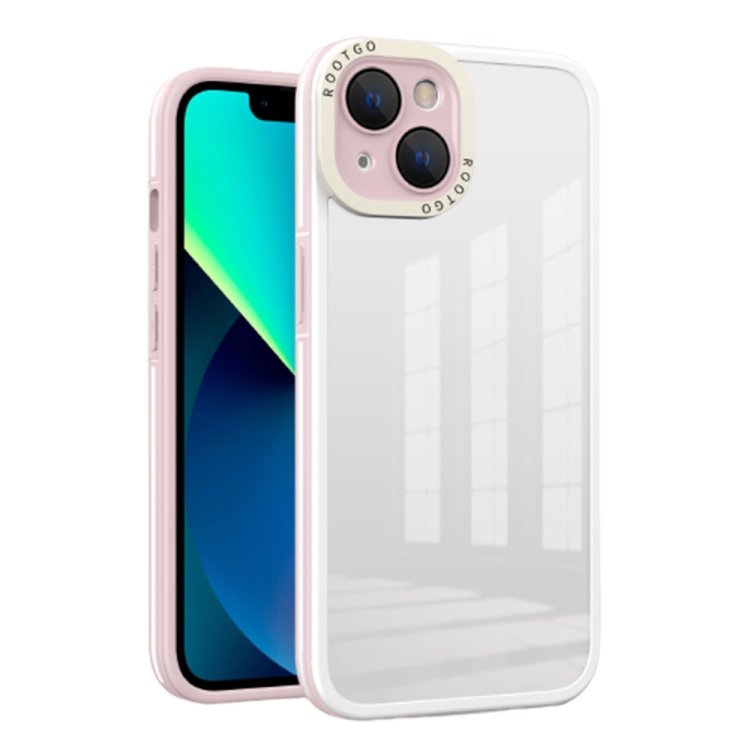 

High Transparency Shockproof PC Phone Case For iPhone 13 mini(Pink)