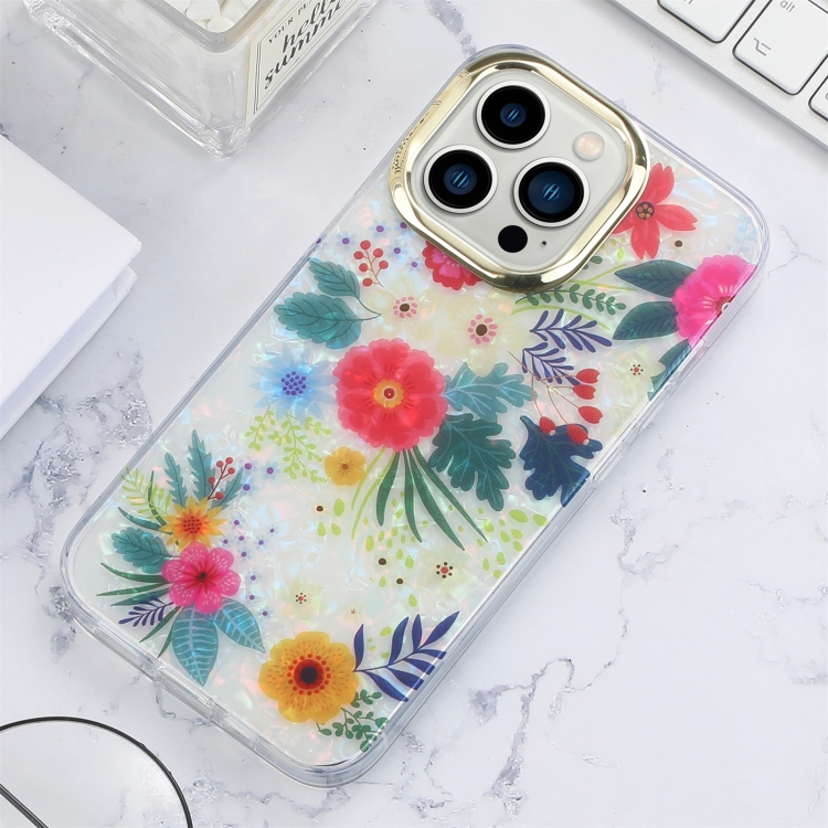 

Shell Texture Flower TPU Phone Case For iPhone 14 Max(Flowers X3)