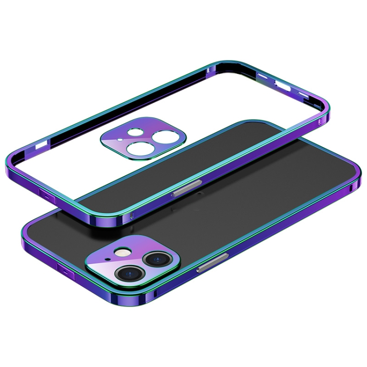 

Electroplated Glossy Stainless Steel Phone Case For iPhone 12(Colorful)